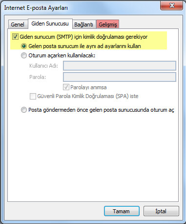 Outlook 2007 E-Posta Kurulumu Adım 8